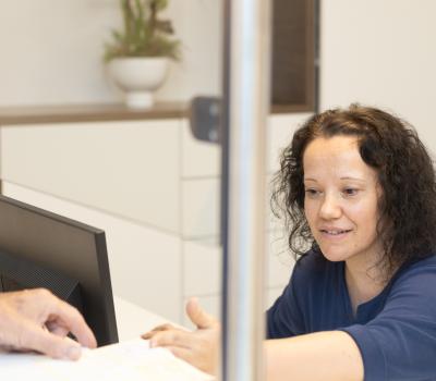 Empfangsbereich Praxis - Kardiologische Gemeinschaftspraxis